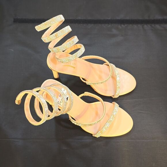 BRAND NEW GLAZE WOMEN’S RHINESTONE EMBELLISHMENTS SANDAL - Picture 14 of 15